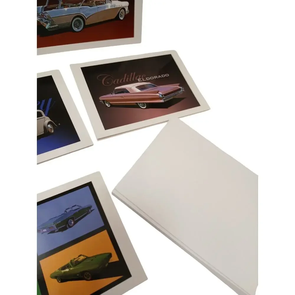 8‎ Luxury Cars GREETING CARDS FEATURING Porsche & Rolls Royce Blank w Envelopes